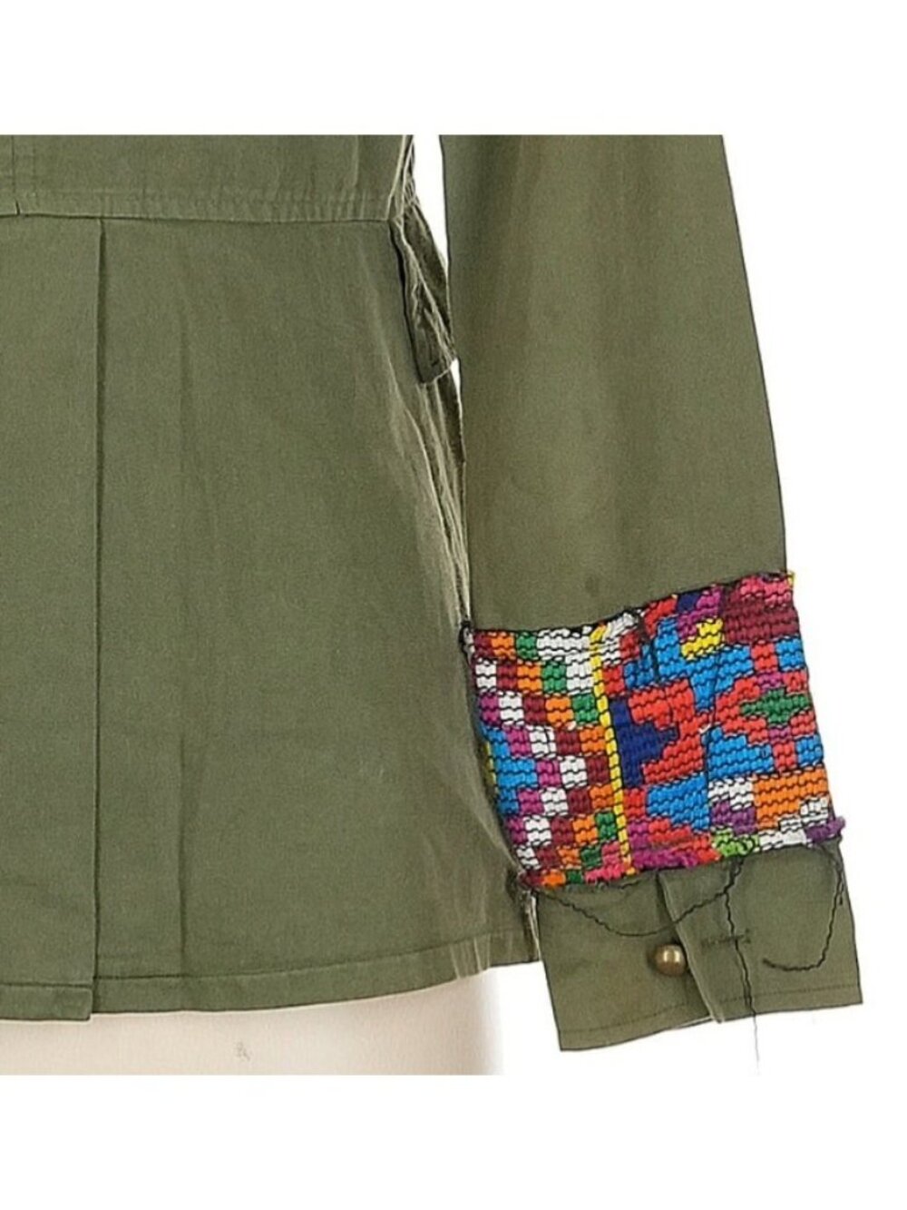 RARE Jen's Pirate Booty Embroidered Military Jacket XS| Boho Coastal Cowgirl 70s - Picture 13 of 16